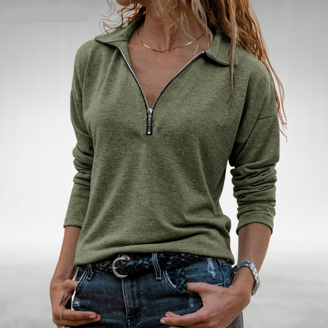 Zoe | Women's Half-Zip Sweater