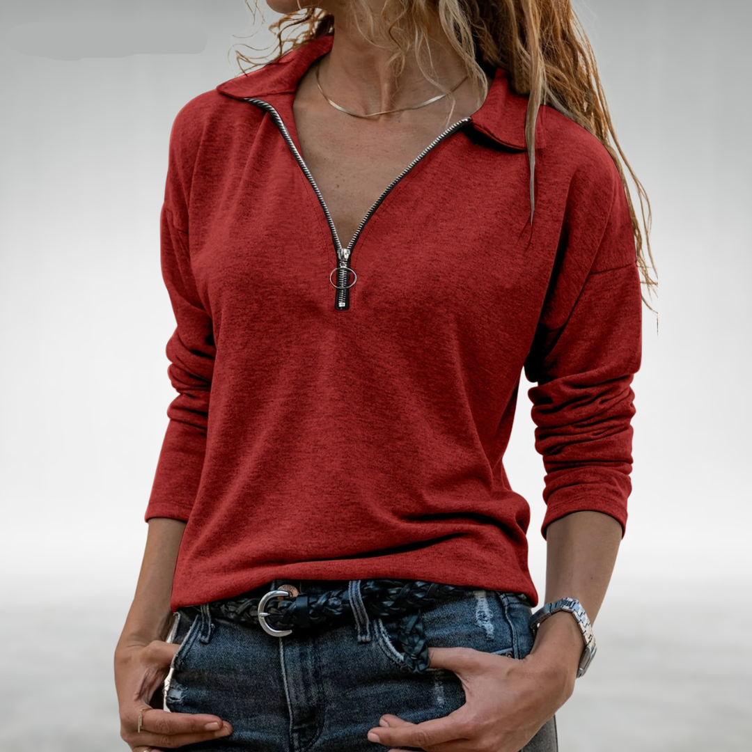Zoe | Women's Half-Zip Sweater