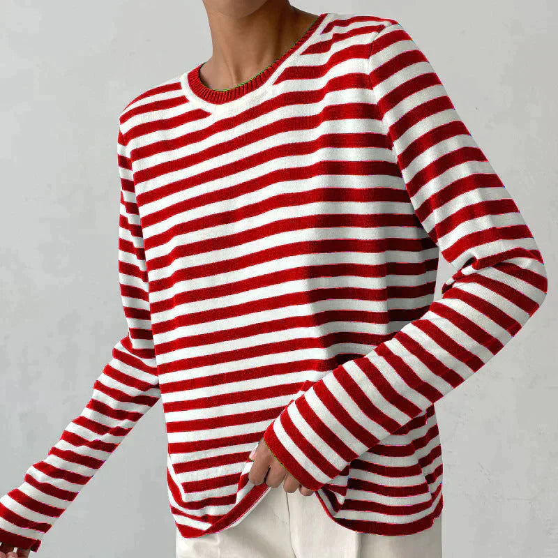 Bella - Elegant Striped Shirt