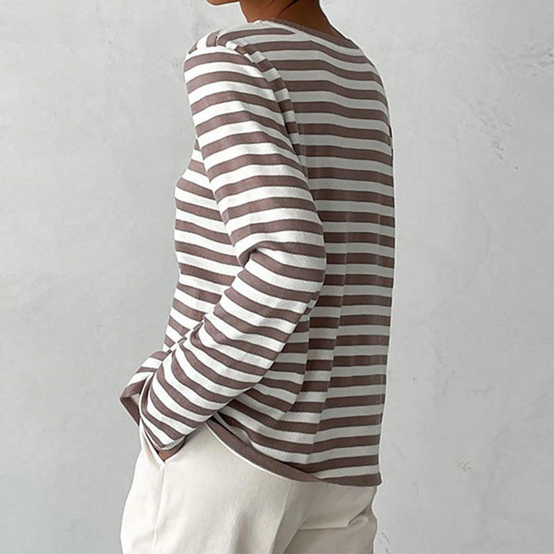 Bella - Elegant Striped Shirt