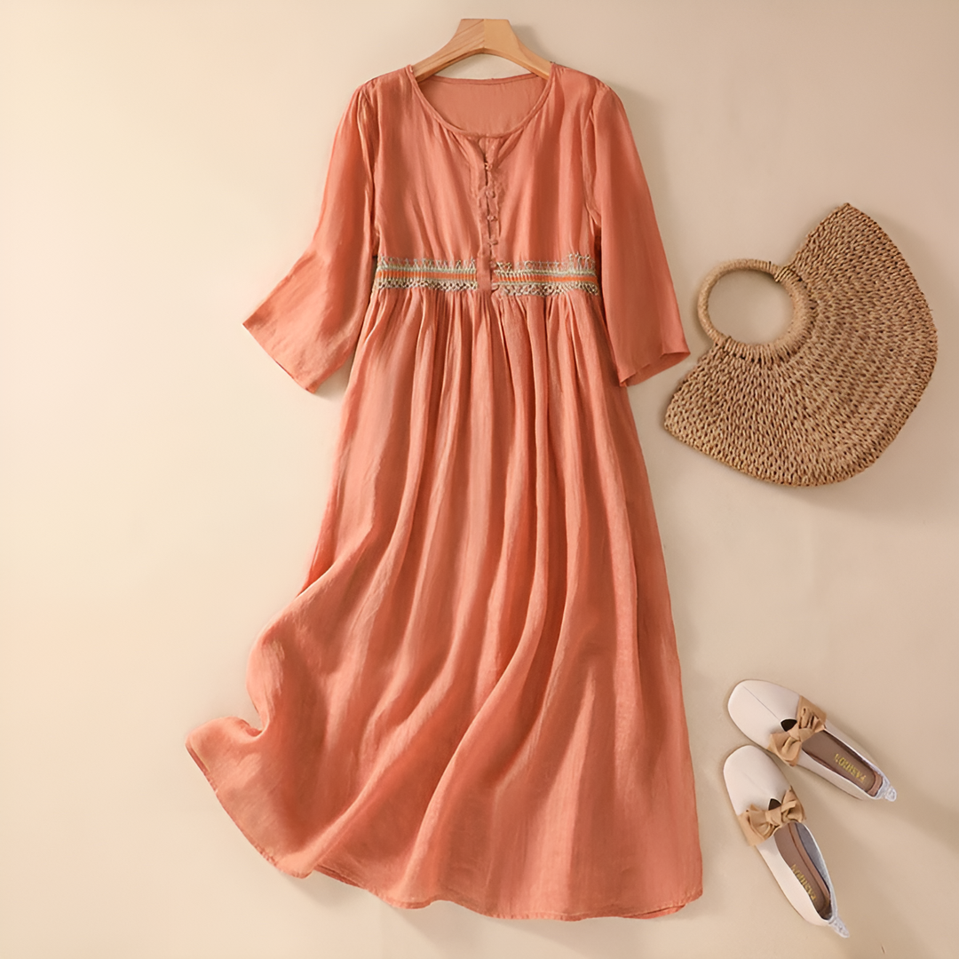 Sophia™ - Elegant Embroidered Dress