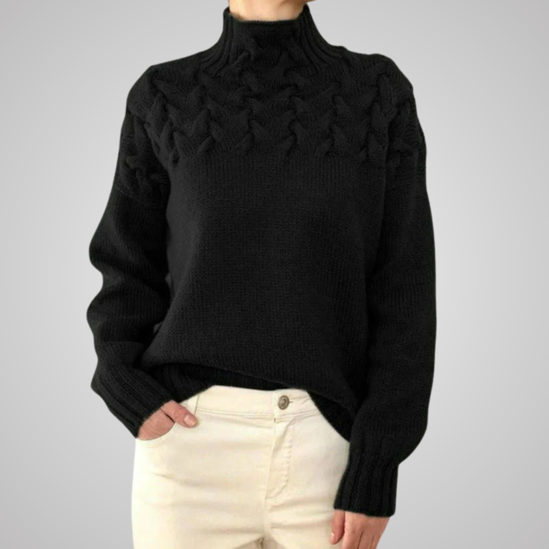 Maeve - Elegant High Neck Sweater