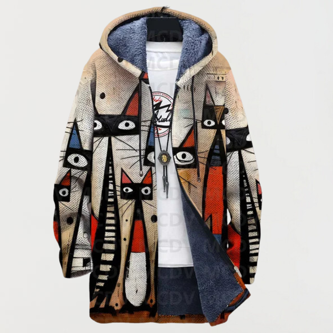 Cleo | Abstract Cat Cardigan