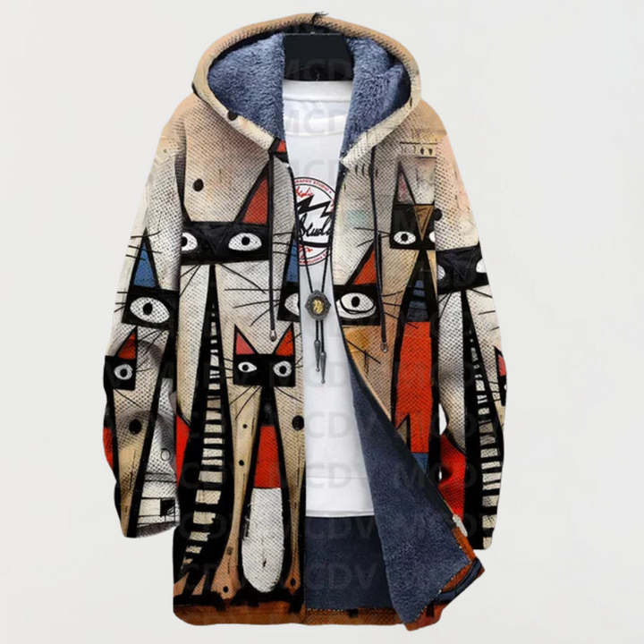 Cleo | Abstract Cat Cardigan