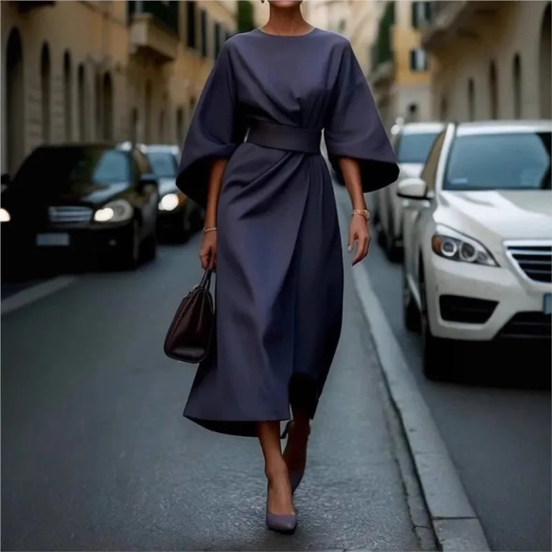 Isabella™ – Cozy Everyday Round Neck Dress