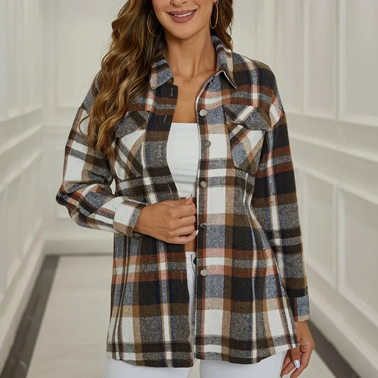 Alex | Trendy Plaid Button-Up Shirt