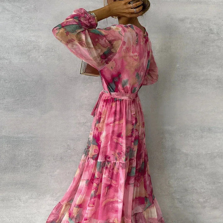 Sophia™ - Chic Floral Handcrafted Dress