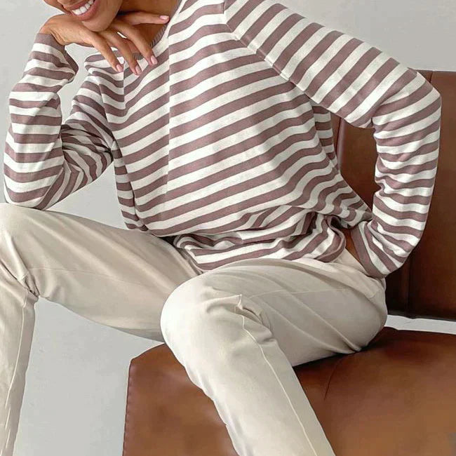 Bella - Elegant Striped Shirt