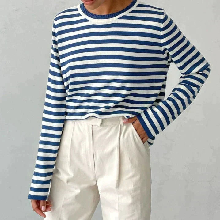 Bella - Elegant Striped Shirt