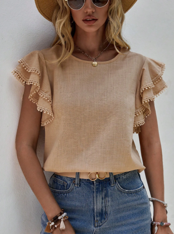 Samantha - Chic Linen Blouse