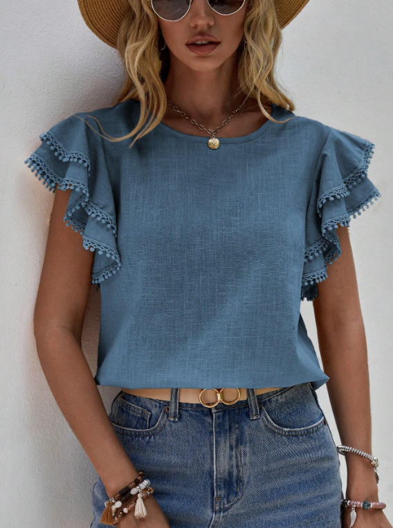 Samantha - Chic Linen Blouse
