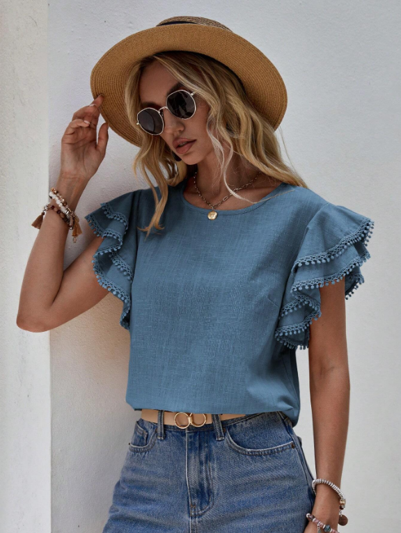 Samantha - Chic Linen Blouse