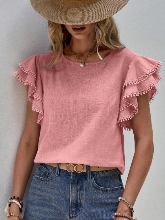 Samantha - Chic Linen Blouse