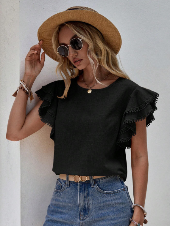 Samantha - Chic Linen Blouse