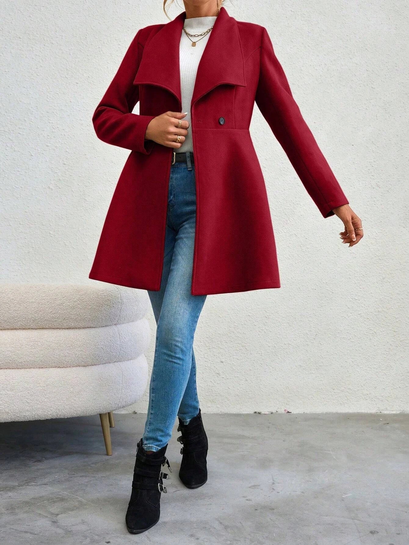 Ella™ - Elegant Button-Up Coat