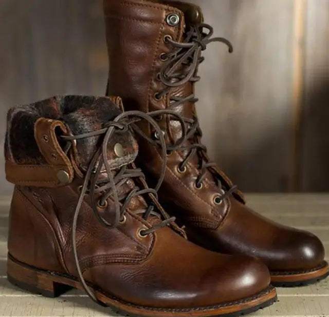 Quilted Leather Mette Boots