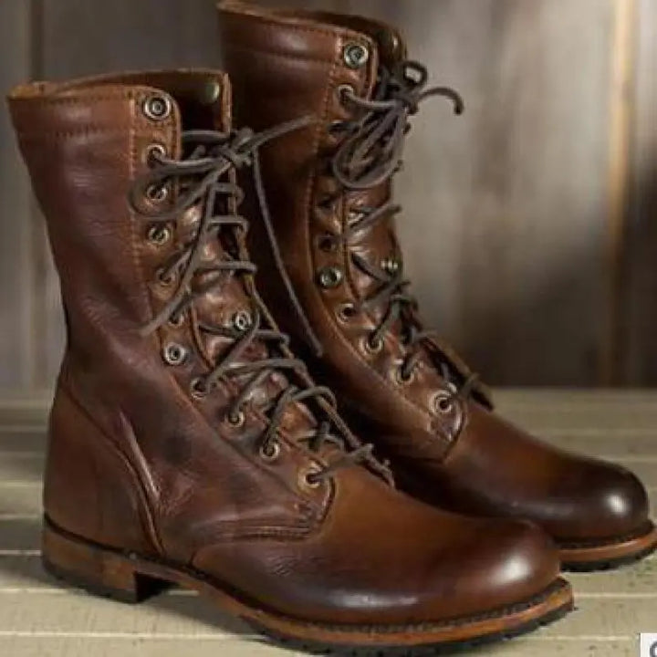 Quilted Leather Mette Boots