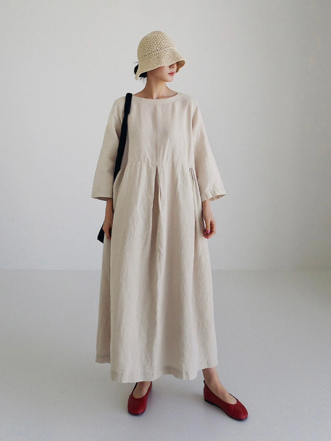 Sophie™ - Casual Linen Dress with Pockets