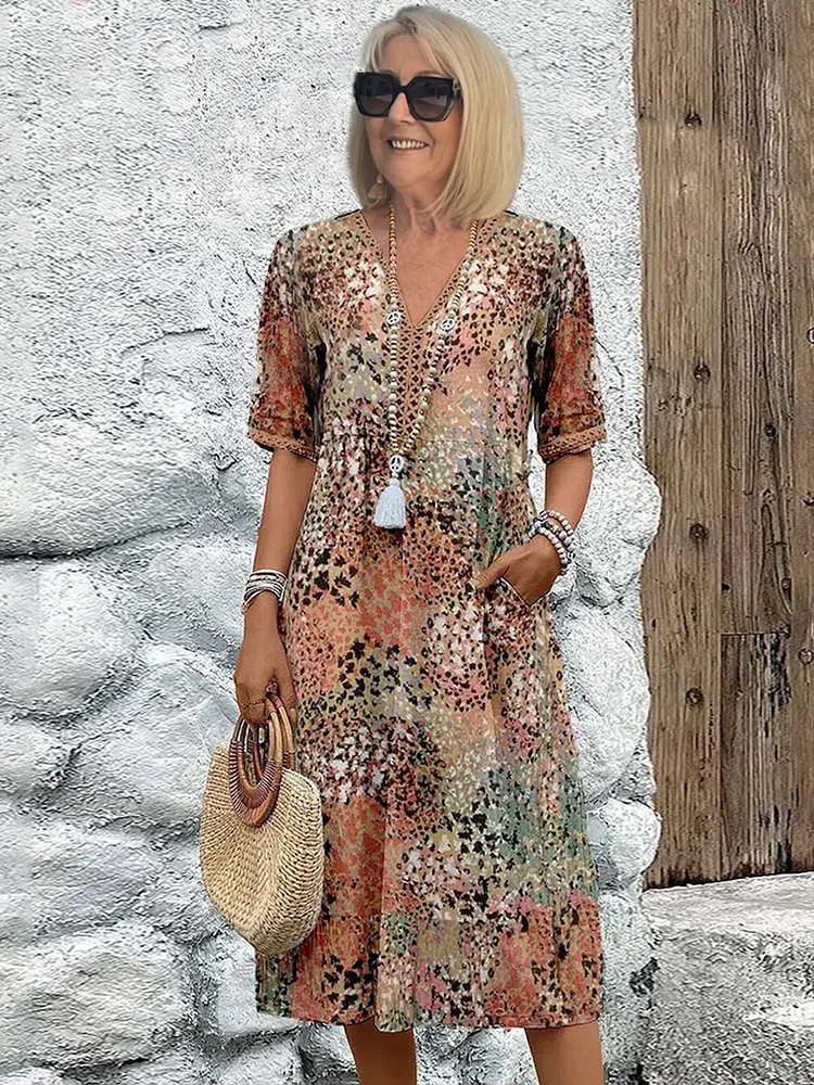 Layla™ - Chic Midi Dress