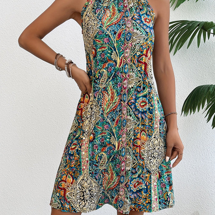 Lila™ - Chic Halterneck Dress