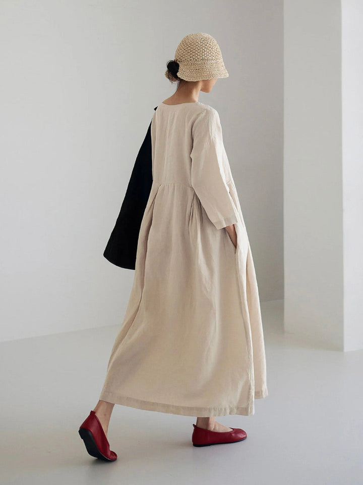 Sophie™ - Casual Linen Dress with Pockets
