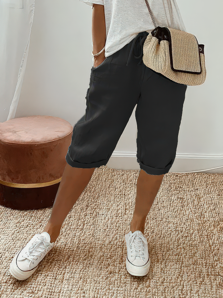 Marthe™ – Lightweight Rolled-Hem Cotton Shorts