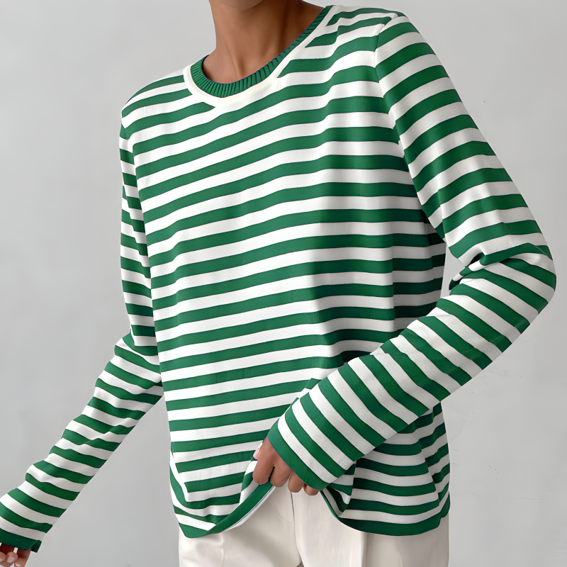 Bella - Elegant Striped Shirt