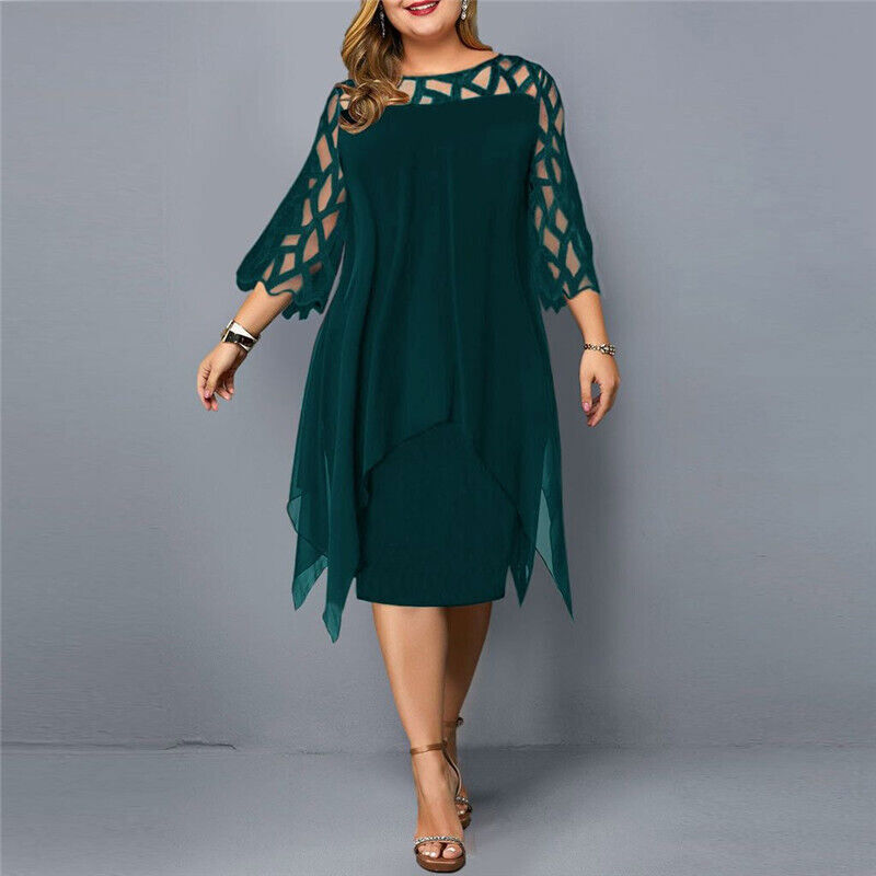 Jamie™ – Effortless Midi Dress for Curves & Confidence